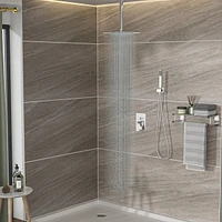 Ceiling Shower Set - Inch Square Shower Set, Dual Shower Heads