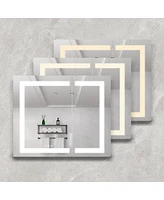 Led Vanity Mirror Medicine Cabinet, 36x30 Inch