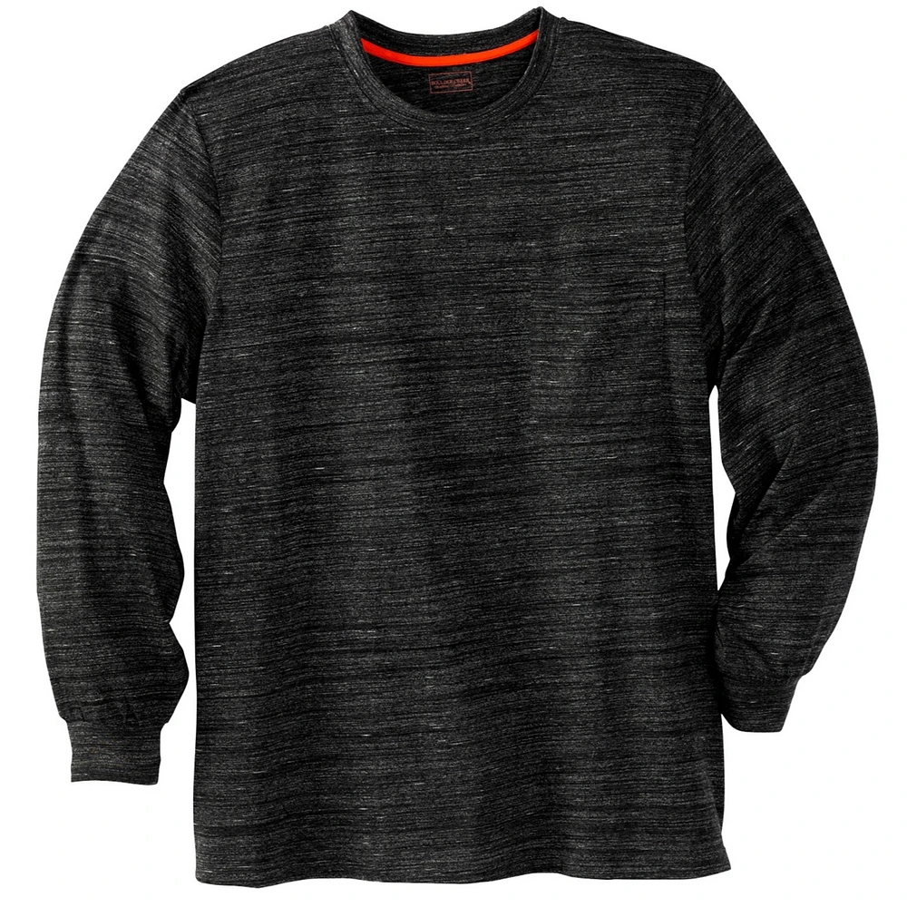 Boulder Creek Big & Tall by KingSize Heavyweight Crewneck Long-Sleeve Pocket T-Shirt