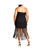 City Chic Plus Ebony Dress