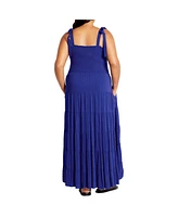 City Chic Plus Spot Sara Maxi Dress