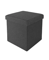 Seville Classics Foldable Storage Ottoman