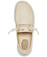 Hey Dude Women's Wendy Canvas Casual Moccasin Sneakers from Finish Line