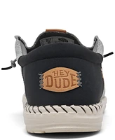 Hey Dude Men's Wally Funk Nylon Craft Casual Moccasin Sneakers from Finish Line