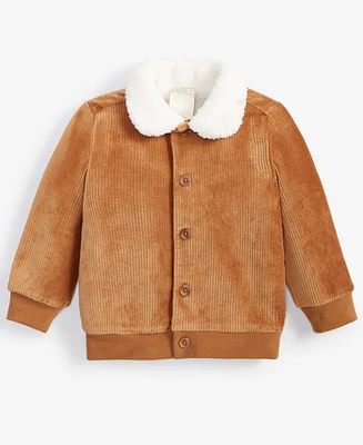 First Impressions Baby Boys Knit Corduroy Jacket With Faux-Sherpa Collar, Created for Macy's