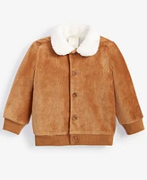 First Impressions Baby Boys Knit Corduroy Jacket With Faux-Sherpa Collar, Created for Macy's