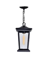 Cwi Lighting 14.8" Metal Leawood 1 Light Outdoor Hanging Light