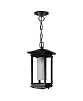 Cwi Lighting 16" Metal Granville 1 Light Outdoor Hanging Light