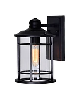 Cwi Lighting 10.8" Metal Belmont 1 Light Outdoor Wall Lantern