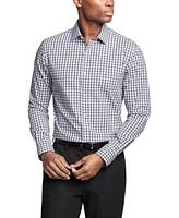 Tommy Hilfiger Men's Th Flex Regular Fit Stretch Untucked Length Dress Shirt