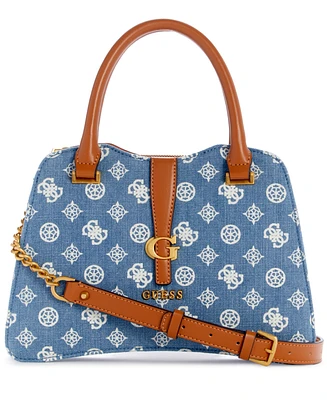 Guess Kuba Small Denim Satchel