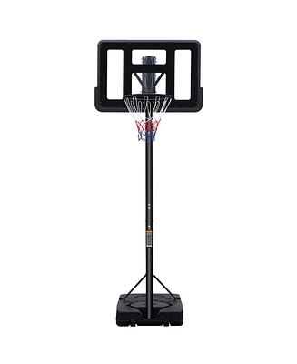 Simplie Fun Adjustable 7.5-10FT Portable Basketball Hoop for Teens