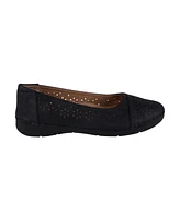 Gc Shoes Women's Nysha Round Toe Laser Cut Flats