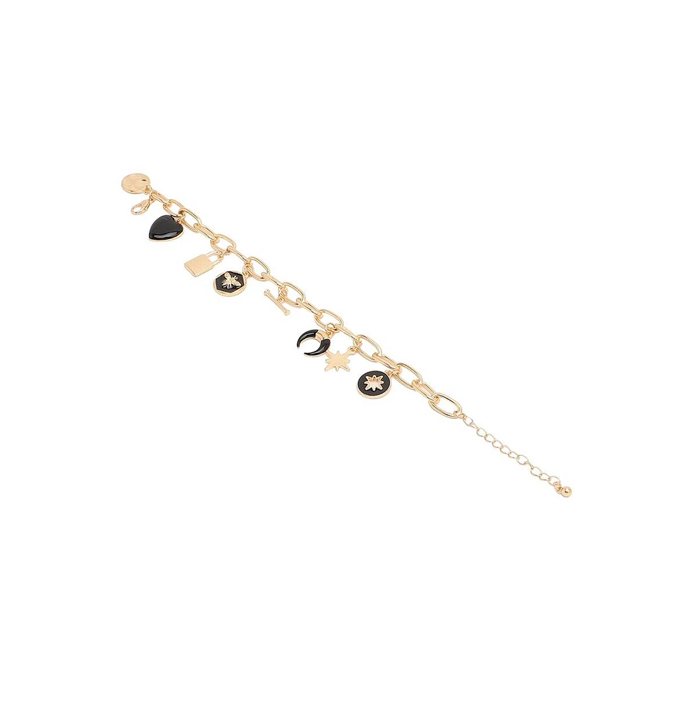 Sohi Women's Celestrial Charm Bracelet