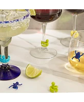 Rsvp International Basic Silicone Suction Cup Tumbler Markers 6 Piece