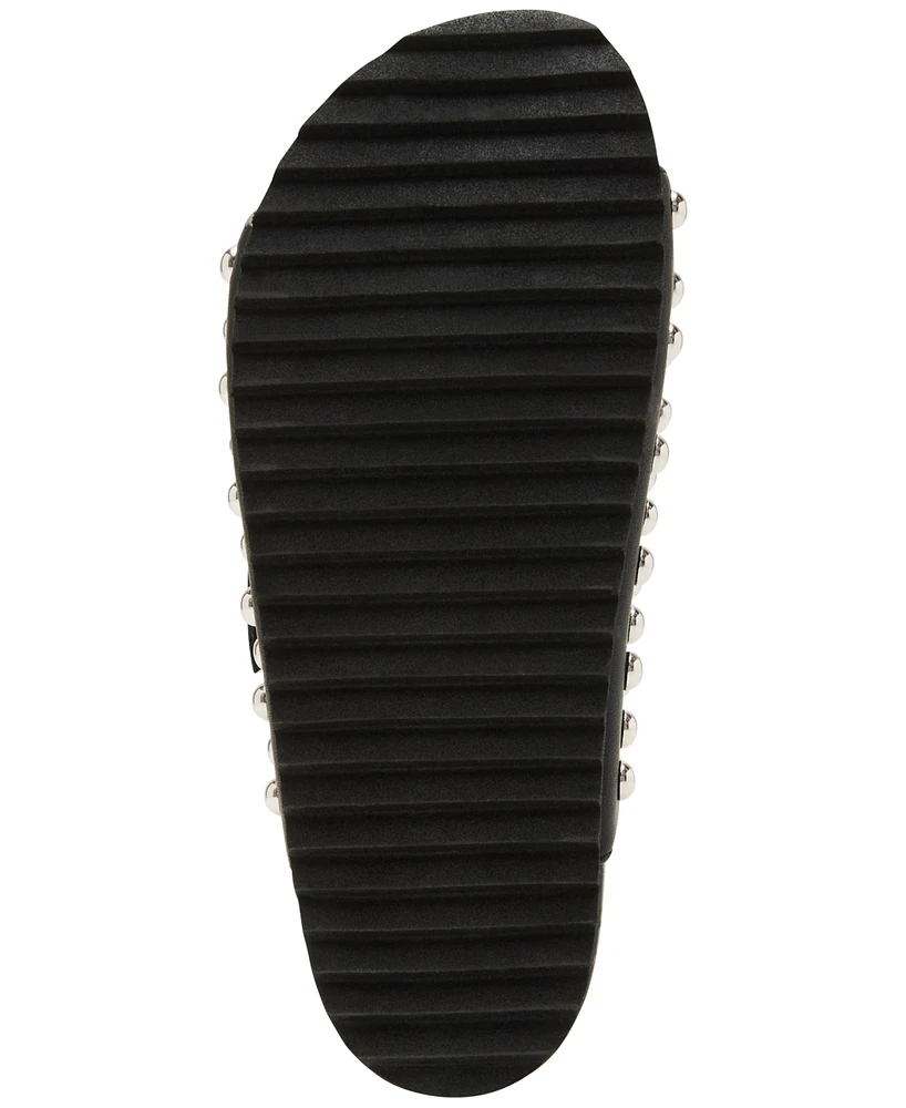 Steve Madden Women's Kali-s Studded Platform Footbed Sandals