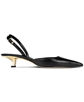 Michael Kors Women's Luna Slingback Kitten-Heel Pumps