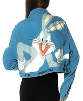 Members Only Women's Looney Tunes Bugs Bunny Denim Jacket