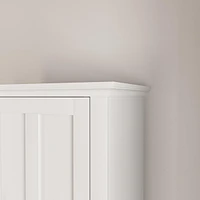 Bathroom Floor Storage Cabinet With 2 Doors Living Room Wooden Cabinet With 6 Shelves
