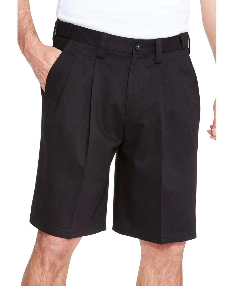 KingSize Big & Tall Wrinkle-Free Expandable Waist Pleat Front Shorts