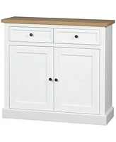 Homcom Buffet Cabinet with 2 Storage Drawers and Cabinet