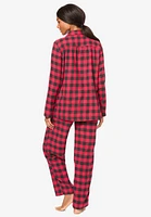 Dreams & Co. Women's Classic Flannel Pajama Set