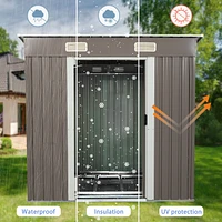 6FT X 4FT Outdoor Metal Storage Shed
