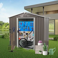 Streamdale Furniture 6FT X 4FT Outdoor Metal Storage Shed