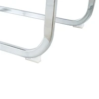 Streamdale Furniture Elegant Dining Set with Glass Top and Lacquered Legs (SKUW210127280)