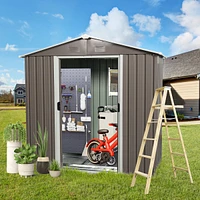 Streamdale Furniture 8FT X 4FT Outdoor Metal Storage Shed With Window