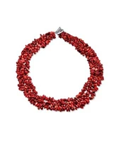 Bling Jewelry Big Chunky Chips Cluster Multi Strand Statement Bib Collar Necklace For Women