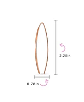 Bling Jewelry Delicate Minimalist Modern Long Thin Line Linear Threader Earrings Sterling Silver