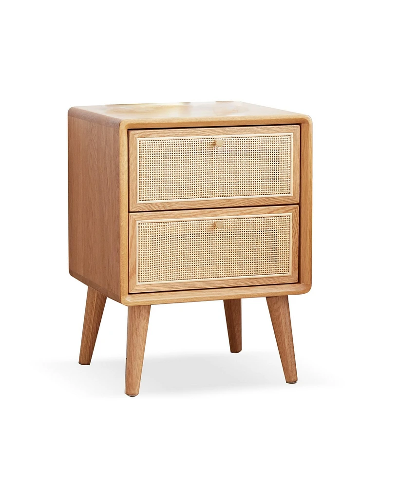 Simplie Fun Simple North American Oak Bedside Cabinet