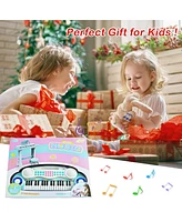 Costway 37-Key Kids Piano Keyboard Playset Electronic Organ Light