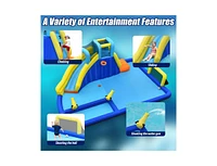 Slickblue 6-in-1 Inflatable Water Slide Jumping House without Blower