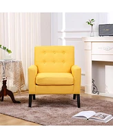 Streamdale Furniture Yellow Accent Chair: Comfy and Stylish