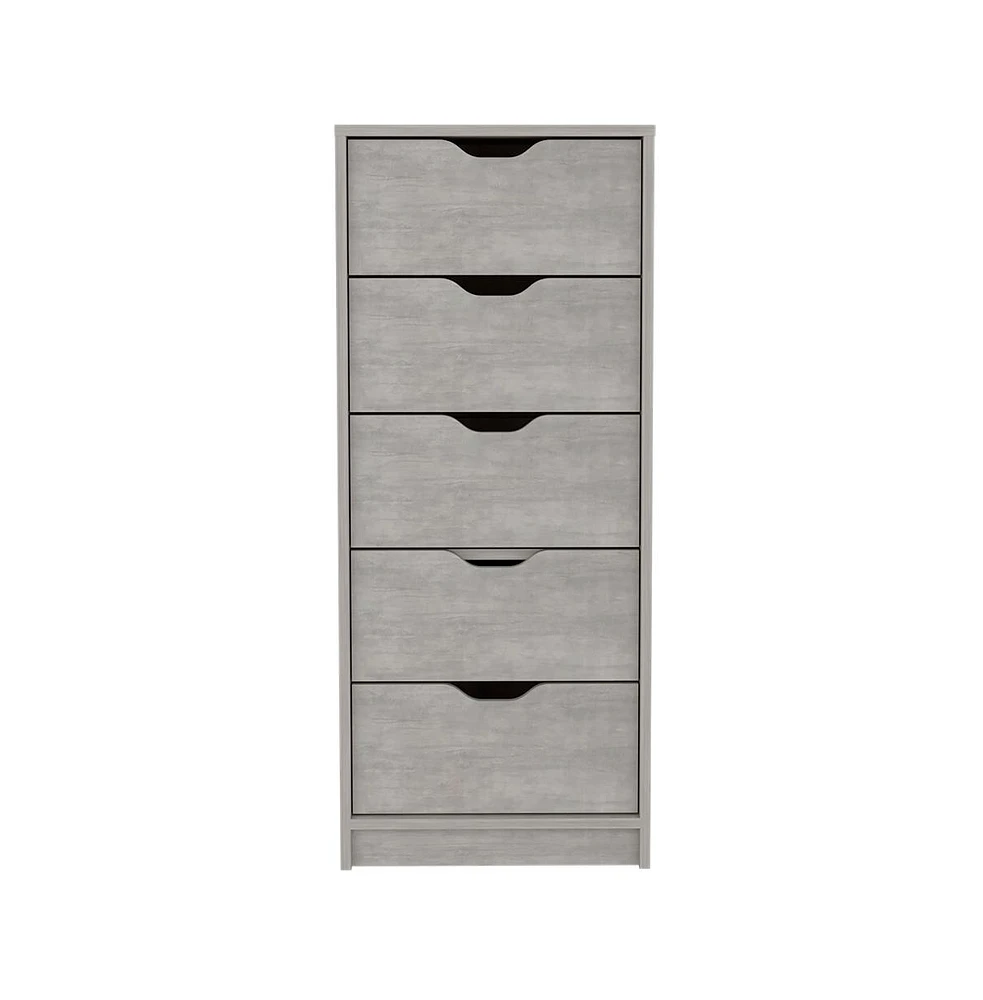 Streamdale Furniture Kamran Dresser, Bedroom, Concrete Gray