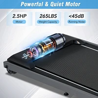 Folding Treadmill with Speaker - 2.5HP 265Lbs Capacity
