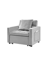 Streamdale Furniture Adjustable Folding Sofa Bed Chair - Grey