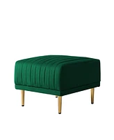 Simplie Fun Ottoman Bench For Big Sofas Or Living Room Sofas Green Velvet