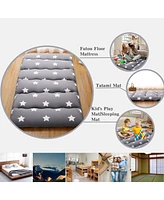 Caromio Futon Mattress Twin Size, Star Print Floor Pad Portable Dorm Sleeping Pad, 39"x 80"