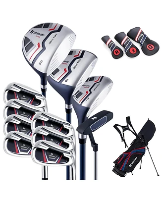 Costway Men's Complete Golf Club Set Package incl 460CC with Rain Hood