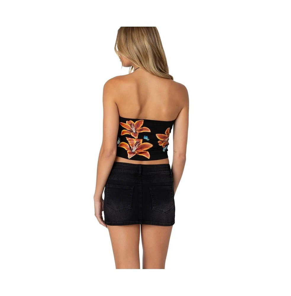 Edikted Women's Tigerlily Tube Top