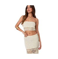 Edikted Women's Ida crochet tube top