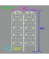 Streamdale Furniture Metal Garden Trellis for Climbing Plants Outdoor Support