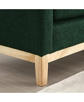 Streamdale Furniture 53.5"W Elegant Upholstered Bench, Ottoman