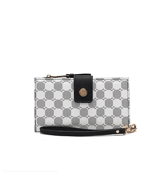 Mkf Collection Solene Circular Print Wristlet Wallet by Mia K