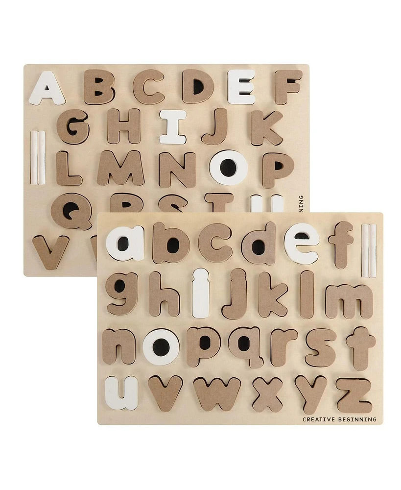 Creative Beginning Chalkboard-Based Uppercase & Lowercase Alphabet Puzzles