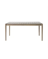 Simplie Fun Dining Table, 68.25 "W x 33.5 "D x 30.5 "H, Light Ash