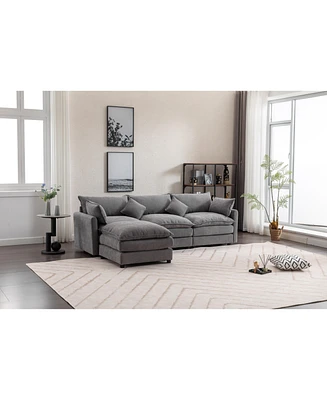 Streamdale Furniture Stylish and Comfy L-Shaped Sofa for Modern Living Rooms